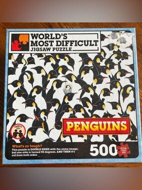 World's Most Difficult Penguins 500-Piece Jigsaw Puzzle